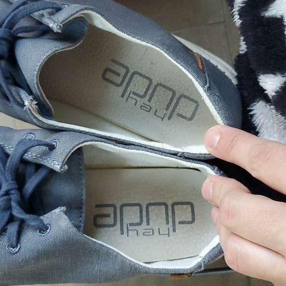 Hey Dude Wendy Chambray navy white sneakers - Picture 5 of 7